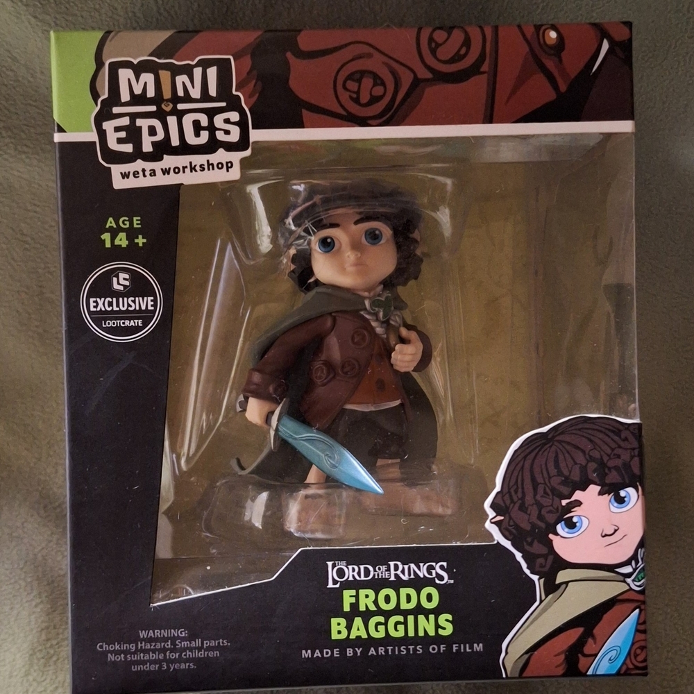 Workshop Republic Clothing Action Figure Brown and Blue Dynamic Pose